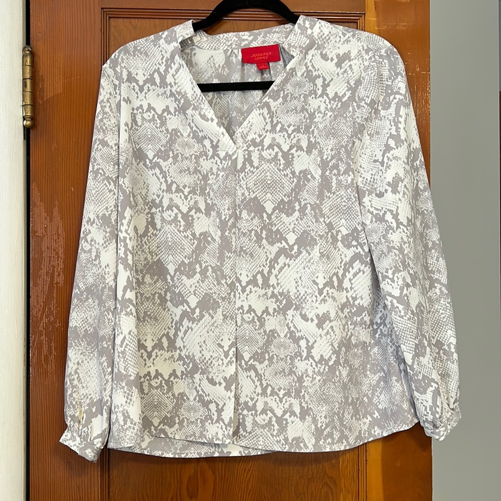 Jennifer Lopez Snakeskin Blouse